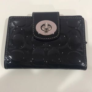 Black Leather Coach Wallet